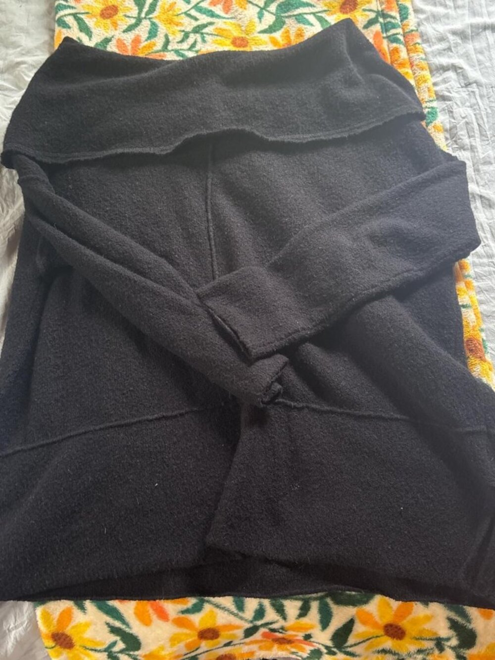 black sweater off the shoulder free people women’s...